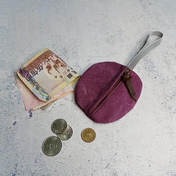 Sienna石洗帆布鵝軟石零錢包