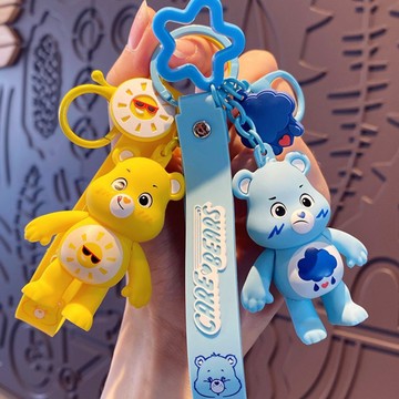 限量發售【遊戲家】Care Bears彩虹熊 愛心熊公仔 吊飾 愛心熊鑰匙圈 (五色任選)