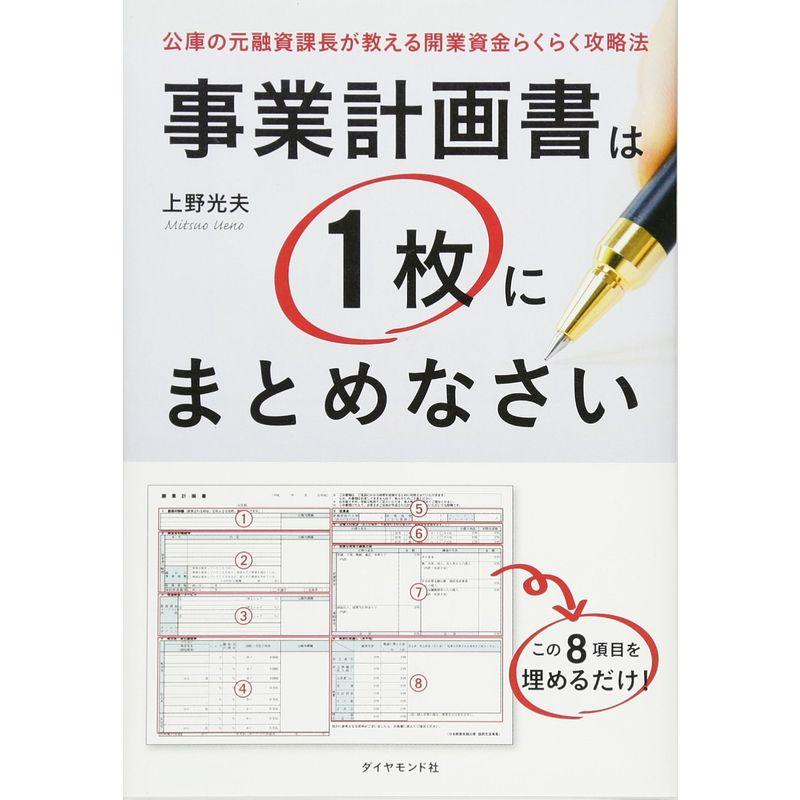 事業計画書はにまとめなさい 公庫の元融資課長が教える開業資金らくらく攻略法