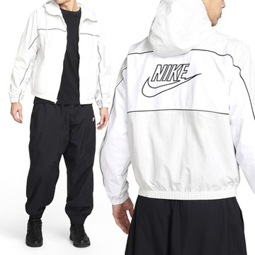 Nike Club Athlete HD Jacket 男款 白色 夾克 休閒 運動 連帽 外套 HJ2013-025
