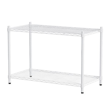 dayneeds 日需百備 輕型烤漆架 鐵力士架/收納層架/鞋架/展示架/層架/鐵架  90 x 45 x 60cm  白色  2層