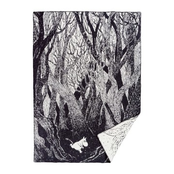 純羊毛被毯 —Moomin on the run