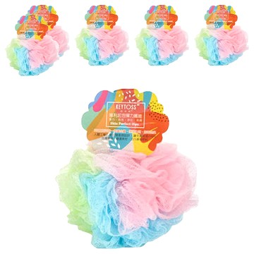 KEYTOSS 喆朵斯 專利泡泡-彩虹沐浴球  紅色 + 藍色 + 綠色  6個  1個