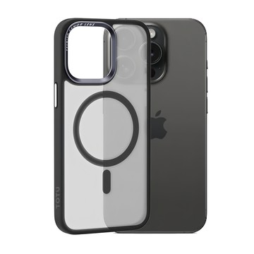 TOTU 拓途 金剛系列 iPhone 15 Pro Max 磁吸手機防摔保護殼 霧面磨砂  黑色