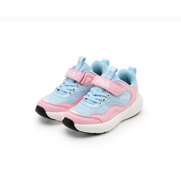 FILA KIDS 中童輕量慢跑運動鞋-粉藍 2-J832A-553