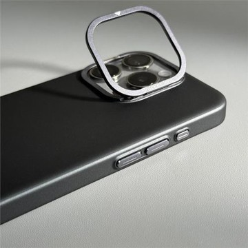 鏡頭隱形支架新款適用iPhone15ProMax手機殼17蘋果14Pro磨砂13超薄16pm磁吸無線充電pl帶支架i純色防摔保護套