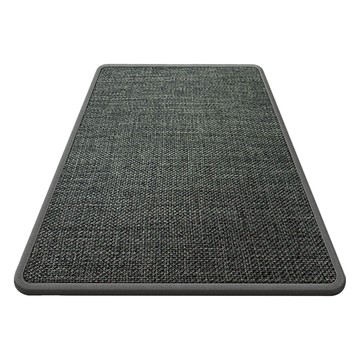 LZQ 亞麻編織矽藻泥吸水地墊/浴室地墊/雙面防滑地墊/玄關腳踏墊/地毯 廚房 客廳 臥室  貝母深灰  80 x 50 x 0.7cm