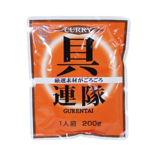 送料無料メール便 レトルトカレー　具連隊　厳選素体がごろごろ  業務用 平和食品 200g×３食セット ポイント消化