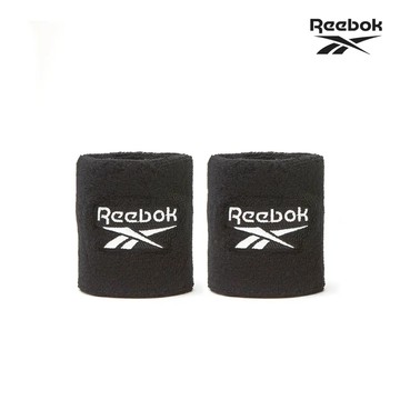[Reebok] 棉質舒適運動護腕 - 顏色任選-黑