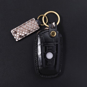 【瘋匠】純手工客製各種車鑰匙套  進口蛇皮鱷魚皮 高檔聖誕禮品