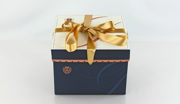 【基本量100個】手提方型蛋糕盒-經典紳士藍8號.另購緞帶/F08004