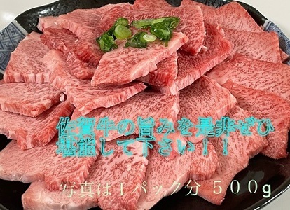 佐賀牛 焼き肉セット500g×1パック：B022-033