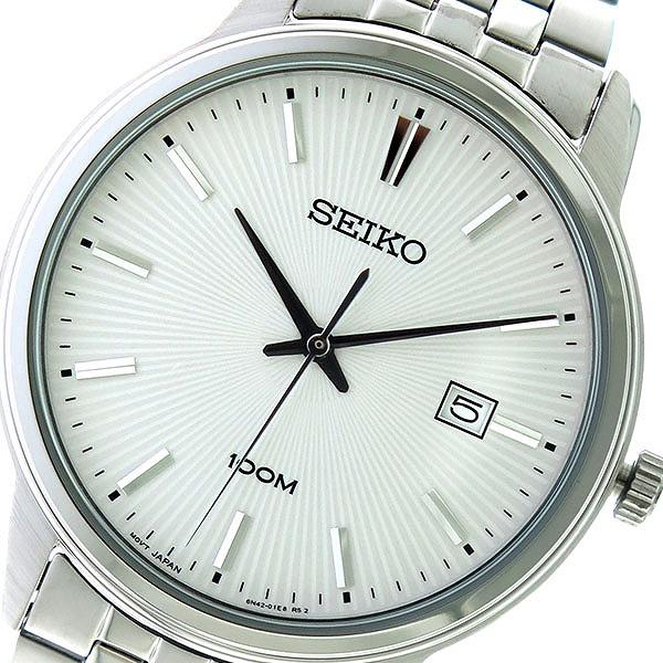 セイコー SEIKO クオーツ メンズ 腕時計 SUR257P1 ホワイトシルバー/シルバー ホワイト | LINEショッピング