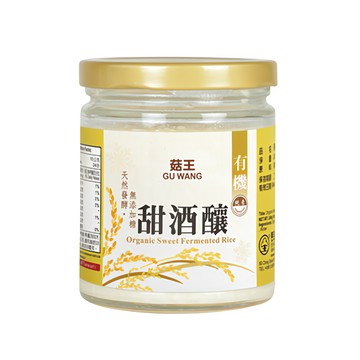 菇王 有機甜酒釀 自然發酵 無添加劑  240g  1罐