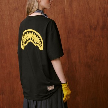Sprayground X NBA 聯名 短袖上衣 湖人隊 黑