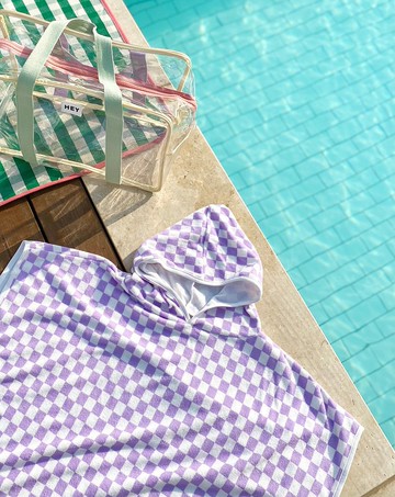 韓國 H.ey Kids沙灘連帽衣 紫色