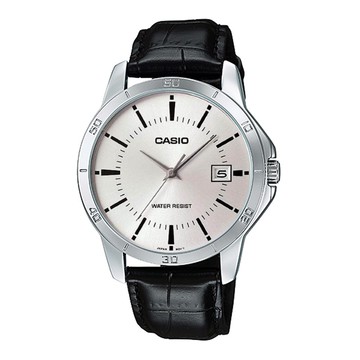 CASIO卡西歐 復古皮革錶帶指針錶/MTP-V004L-7A