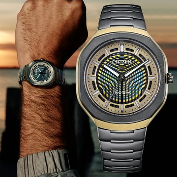 CITIZEN星辰 GENTS系列 PHOTON 光動能50週年 鈦金屬腕錶 39.6mm/BJ6569-59X