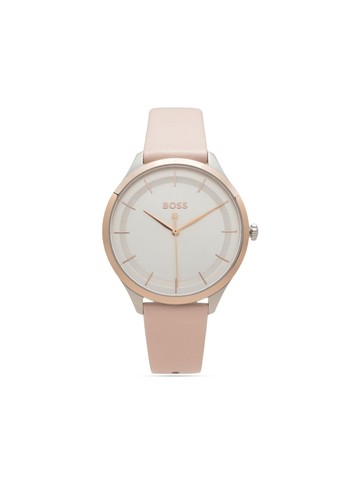 BOSS - Pura quartz 36mm - women - Calf Leather/glass/stainless steel - One Size - White