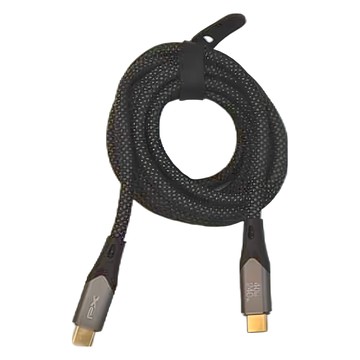 PX 大通 USB 4 40G/240W C-C 快充傳輸線 8K@60影音輸出 5A大電流 內建E-marker智慧IC  2m  黑色 + 編織  1條