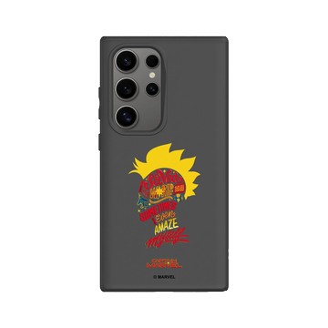 Galaxy S24 Ultra SolidSuit 黑 - 迪士尼-漫威 Marvel - 驚奇隊長-文字設計