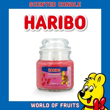 【HARIBO】HARIBO CANDLE 歡樂草莓香氛蠟燭85g-廠商直送