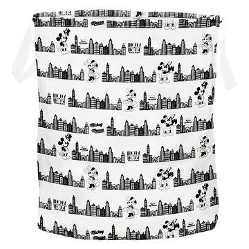 收納王妃 迪士尼收納系列 花布收納桶 圓形大款 47 x 35cm  米奇百老匯  1個