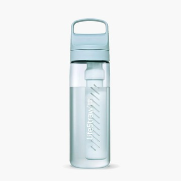 LifeStraw Go 提蓋二段式過濾生命淨水瓶 650ml淡藍色