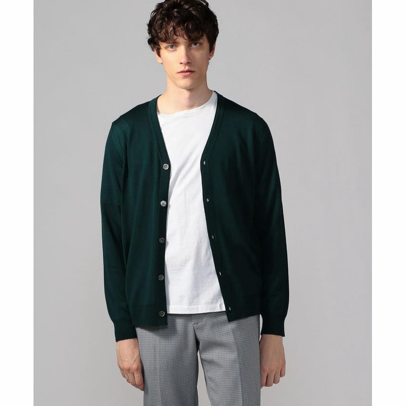 トゥモローランド スーパーファインメリノウール Vネックカーディガン メンズ 57カーキ S Tomorrowland 通販 Lineポイント最大1 0 Get Lineショッピング