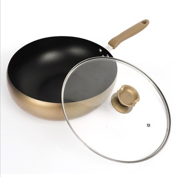 韓式無煙不粘炒鍋家用炒菜回飛鍋加厚平底鍋創意會銷禮品回旋鍋