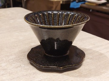 【送禮好物】試釉版 50度角 自然釉咖啡濾杯 鶯歌燒 台灣綠工藝