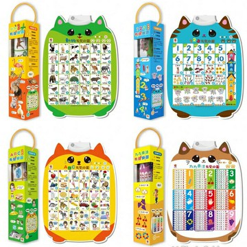 双美文創 中英台三語有聲掛圖 雙美 九九乘法 英文 注音 動物 蔬菜 交通 數字 身體 2436