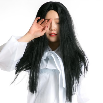 Partyshow 處女鬼假髮 (小)  1個  黑色