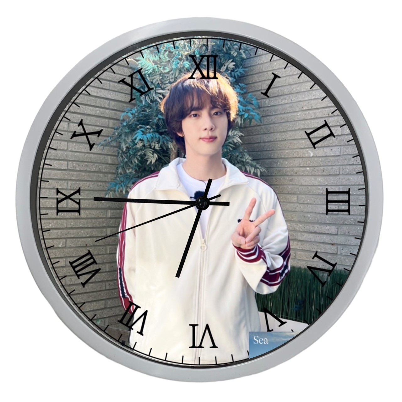 JIN ジン BTS 防弾少年団 掛け時計 WallClock 壁掛け 時計 直径30cm 韓流 グッズ nk020-4