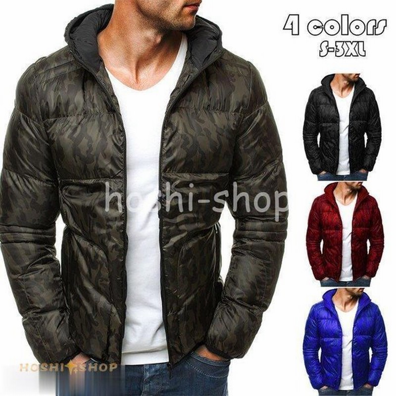 中綿ジャケット メンズ 防寒ジャケット フード付き 中綿コート 迷彩柄 綿入れ アウター ジャンパー 防風保温 暖かい ジャケット 大きいサイズ あたたか 冬服4色 通販 Lineポイント最大0 5 Get Lineショッピング