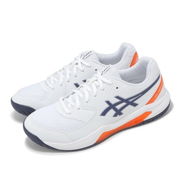 Asics 網球鞋 GEL-Dedicate 8 男鞋 白 藍 橘 支撐 緩衝 運動鞋 亞瑟士 1041A408110