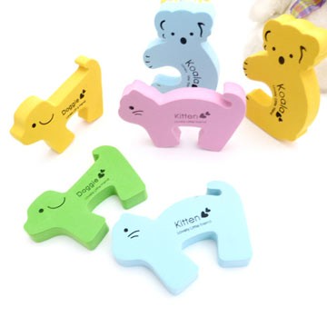 專櫃款繽紛可愛安全加厚造型門檔4入組