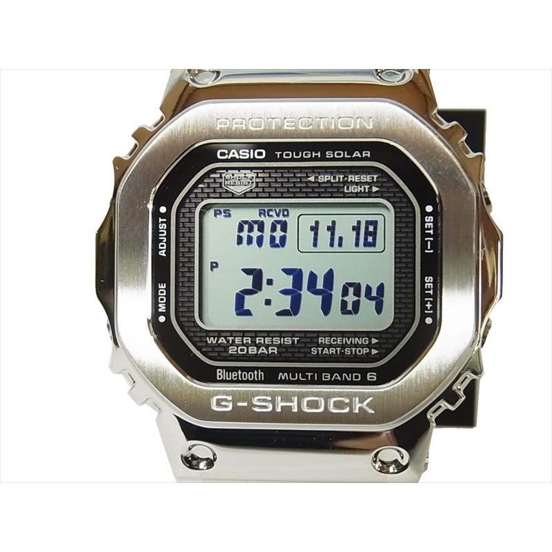 ジーショック G-SHOCK GMW-B5000D-1JF フルメタル Bluetooth 電波ソーラーウォッチ 腕時計 時計 ウォッチ シルバー  【新古品】【未使用】【中古】 | LINEショッピング