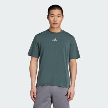 ADIDAS 愛迪達 阿迪達斯 男 短袖上衣-綠色系-D4T INT. TEE-JW2556