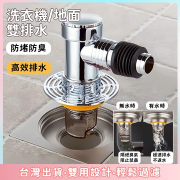 現貨🌷洗衣機地漏 排水蓋 洗衣機排水 防臭地漏 三通地漏 防臭落水頭 地漏芯 防臭水門 排水孔防臭 排水管防臭