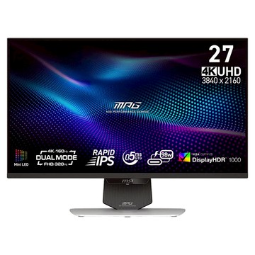msi 微星 IPS 4K 雙模式電競螢幕 UHD/0.5ms/HDR1000/Type-C  27吋  MPG 274URDFW E16M