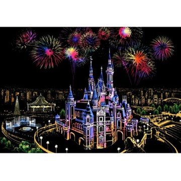 台中現貨【創彩】 刮畫 刮刮畫 夜景刮畫 刮畫紙數字油畫 古式建築A4 diy 兒童刮畫 風景刮畫 DIY明信片 親子手