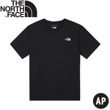 【The North Face 男 LOGO短袖T恤 AP《黑》】88GC/吸濕排汗短袖/短T/排汗衣/休閒短袖/純棉T恤