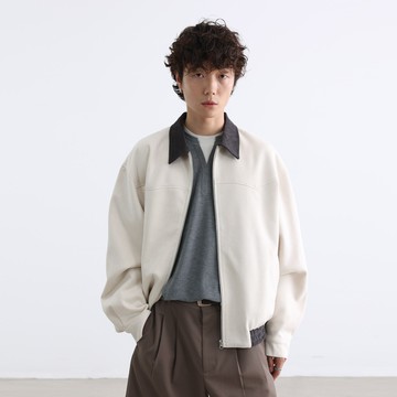 【夏季爆款】撞色領麂皮外套夾剋 P120