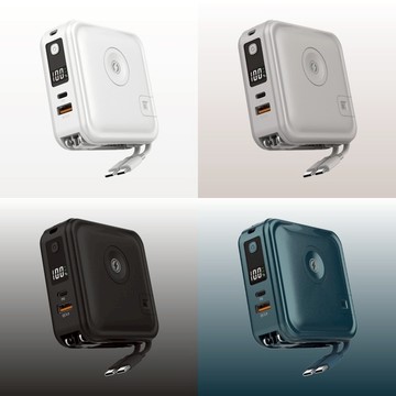 機身有Wh可以帶出國 LaPO 第三代 超進化八合一 10000mAh 無線快充行動電源 WT-08 多功能行動電源