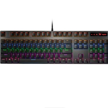 便利生活小物 機械手感 RGB 混光有線鍵盤 標準繁體注音鍵字 多色燈效可切換 電競辦公通用 穩定有線連線不延遲