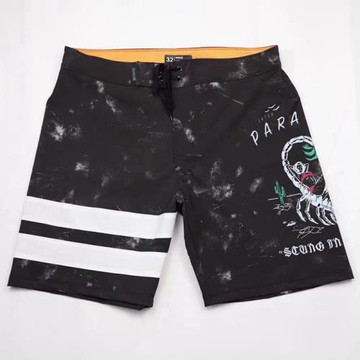 健體沙灘褲男子運動短褲寬松休閑五分褲彈力速干潛水褲游泳褲E541