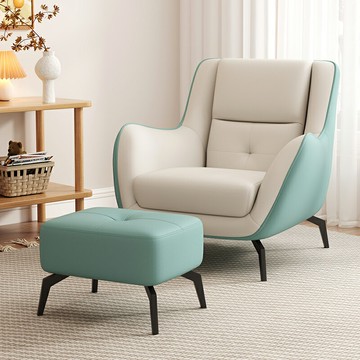 網紅小戶型懶人沙發椅客廳臥室簡約陽臺休閑椅設計師單人椅老虎凳 雙11全館免運