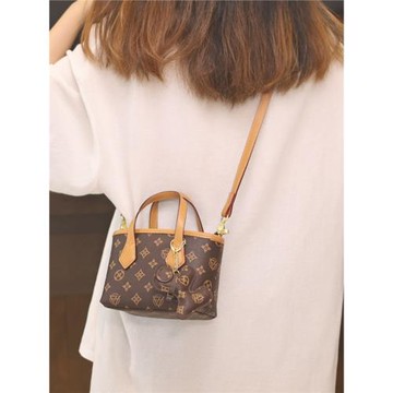 MK DA女包2025新款高級感洋氣印花手提水桶包小眾設計單肩斜挎包