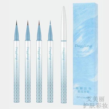 佩翹封面酒紅不脫色深咖眼線液